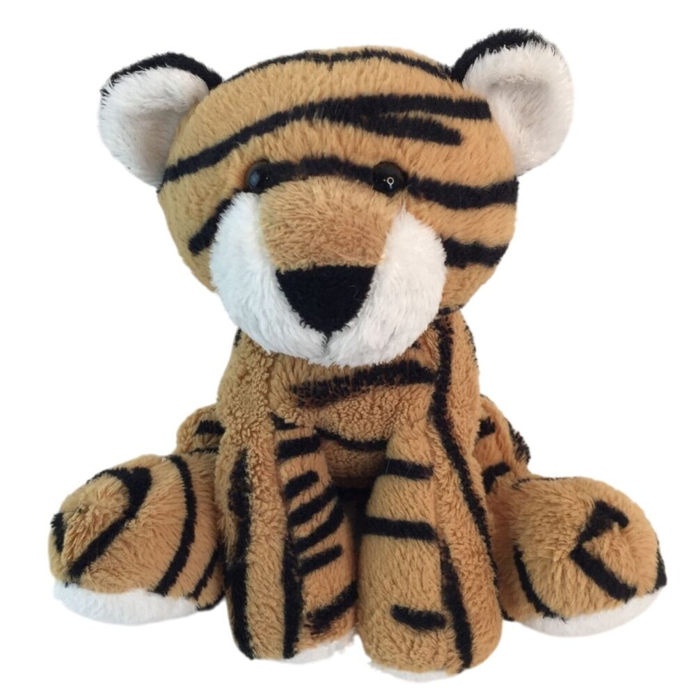 Animal Adventure Tiger Plush 7" Stuffed Animal Toy Sitting‎ Striped Bengal 2011